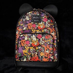 Disney Parks Loungefly Mickey and Friends Halloween Backpack